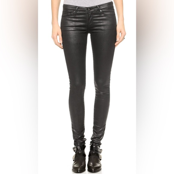Ag Adriano Goldschmied Denim - AG Leatherette The Legging Skinny Jeans